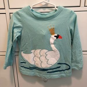 Hanna Andersson Swan Long Sleeved Shirt